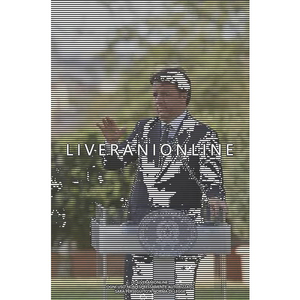 Il Presidente del Consiglio dei Ministri Matteo Renzi riceve il primo ministro svedese Stefan Lofven - Roma - 06.07.2016 - Villa Doria Pamphilj - nella foto: Matteo Renzi / Ph. Corradetti - AG ALDO LIVERANI SAS / AGENZIA ALDO LIVERANI SAS 