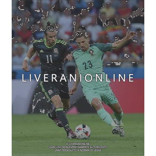 UEFA Francia EURO 2016 Final Tournament Semi-finals Lione - 06.07.2016 Portogallo-Galles Nella Foto: Gareth Bale -adrien silva /Ph.Vitez-Ag. Aldo Liverani
