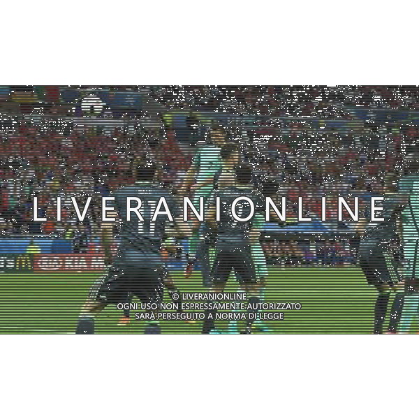 UEFA Francia EURO 2016 Final Tournament Semi-finals Lione - 06.07.2016 Portogallo-Galles Nella Foto: il gol di cristiano ronaldo del 1-0 /Ph.Vitez-Ag. Aldo Liverani