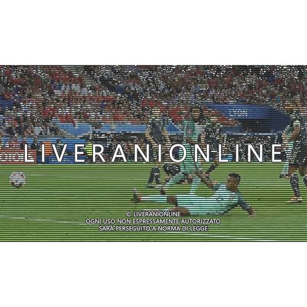 UEFA Francia EURO 2016 Final Tournament Semi-finals Lione - 06.07.2016 Portogallo-Galles Nella Foto: il gol di nani del 2-0 /Ph.Vitez-Ag. Aldo Liverani