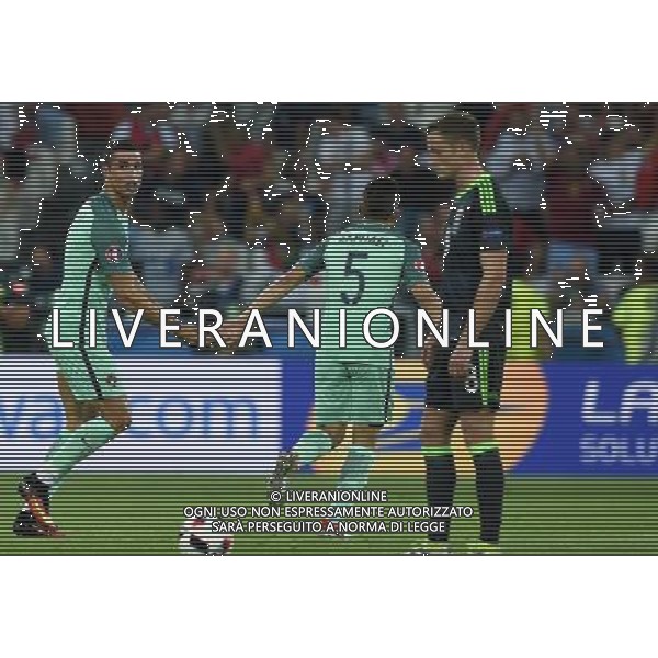 UEFA Francia EURO 2016 Final Tournament Semi-finals Lione - 06.07.2016 Portogallo-Galles Nella Foto: esultanza dopo il gol di cristiano ronaldo del 1-0 /Ph.Vitez-Ag. Aldo Liverani
