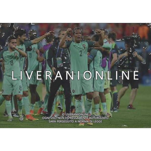 UEFA Francia EURO 2016 Final Tournament Semi-finals Lione - 06.07.2016 Portogallo-Galles Nella Foto: l\'esultanza di bruno alves che festeggia a fine gara /Ph.Vitez-Ag. Aldo Liverani