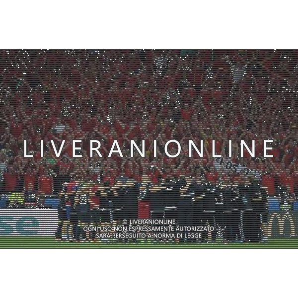 UEFA Francia EURO 2016 Final Tournament Semi-finals Lione - 06.07.2016 Portogallo-Galles Nella Foto:i giocatori del galles salutano i propri tifosi /Ph.Vitez-Ag. Aldo Liverani