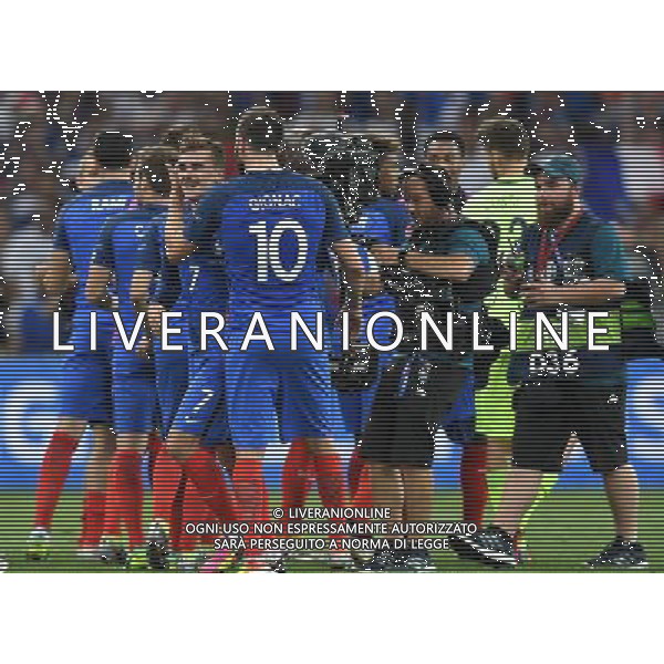 UEFA Francia EURO 2016 Final Tournament Semi-finals Marsiglia - 07.07.2016 Germania-Francia Nella Foto:l\'esultanza dei giocatori della francia griezmann e gignac /Ph.Vitez-Ag. Aldo Liverani