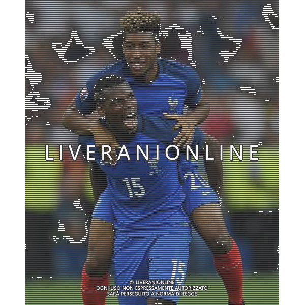 UEFA Francia EURO 2016 Final Tournament Semi-finals Marsiglia - 07.07.2016 Germania-Francia Nella Foto:l\'esultanza dei giocatori della francia pogba e coman /Ph.Vitez-Ag. Aldo Liverani