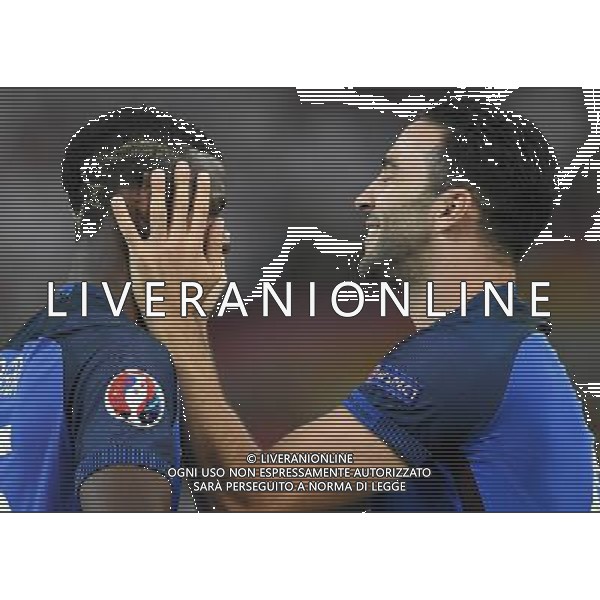 UEFA Francia EURO 2016 Final Tournament Semi-finals Marsiglia - 07.07.2016 Germania-Francia Nella Foto:l\'esultanza dei giocatori della francia pogba e rami /Ph.Vitez-Ag. Aldo Liverani