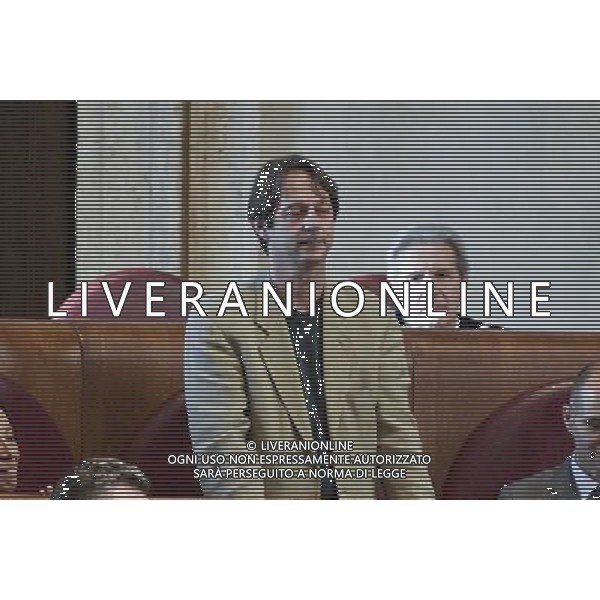 Prima seduta dellâ€™Assemblea Capitolina - Roma 07.07.2016 - Campidoglio - Palazzo Senatorio - Aula Giulio Cesare - nella foto: Luca Bergamo assessore alla Crescita culturale / Ph.Corradetti - AG ALDO LIVERANI SAS