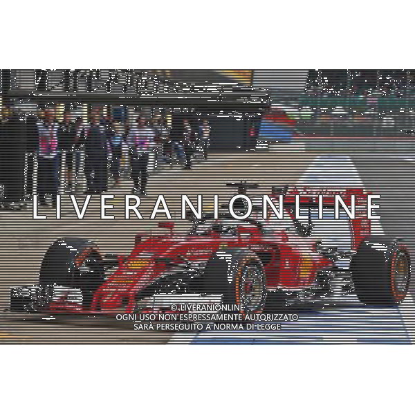 Sebastian Vettel (GER) Ferrari SF16-H running the Halo cockpit cover. 08.07.2016. Formula 1 World Championship, Rd 10, British Grand Prix, Silverstone, England, Practice Day. AG ALDO LIVERANI SAS ONLY ITALY
