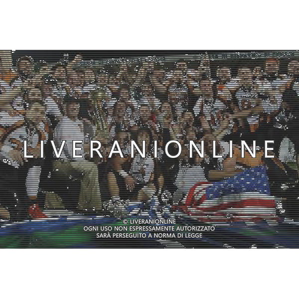 Italian Bowl XXXVI, Finale del Campionato Italiano di Footbal Americano, Giants Bolzano vs Rhinos Milano, 09/07/2016, nella foto: ESULTANZA RHINOS, ©CLAUDIO ZAMAGNI/AGENZIA ALDO LIVERANI S.A.S.