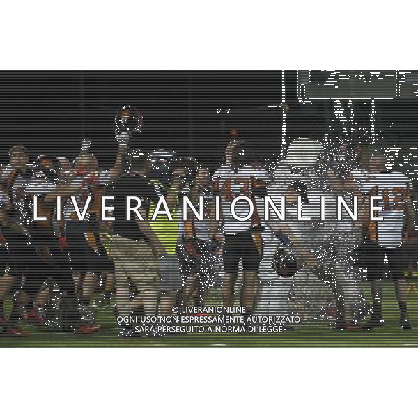 Italian Bowl XXXVI, Finale del Campionato Italiano di Footbal Americano, Giants Bolzano vs Rhinos Milano, 09/07/2016, nella foto: ESULTANZA FINALE, RHINOS, ©CLAUDIO ZAMAGNI/AGENZIA ALDO LIVERANI S.A.S.