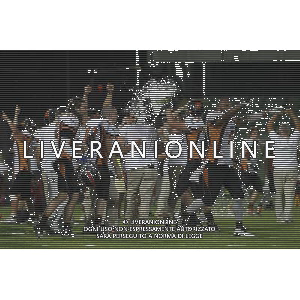 Italian Bowl XXXVI, Finale del Campionato Italiano di Footbal Americano, Giants Bolzano vs Rhinos Milano, 09/07/2016, nella foto: ESULTANZA FINALE, RHINOS, ©CLAUDIO ZAMAGNI/AGENZIA ALDO LIVERANI S.A.S.