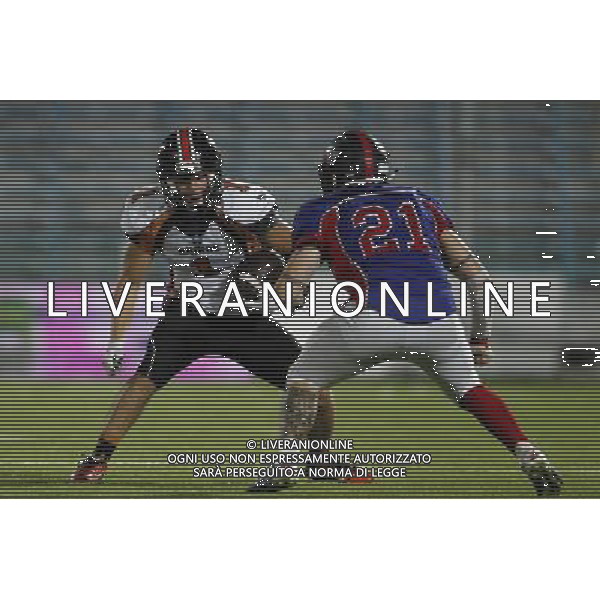 Italian Bowl XXXVI, Finale del Campionato Italiano di Footbal Americano, Giants Bolzano vs Rhinos Milano, 09/07/2016, nella foto: GAVAZZI CARLO ANTONIO, ERIOLDI ALEX, ©CLAUDIO ZAMAGNI/AGENZIA ALDO LIVERANI S.A.S.