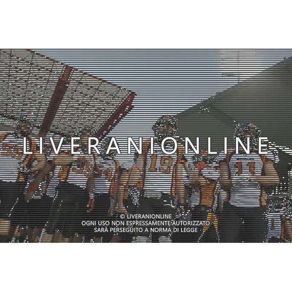 Italian Bowl XXXVI, Finale del Campionato Italiano di Footbal Americano, Giants Bolzano vs Rhinos Milano, 09/07/2016, nella foto: LA SQUADRA DEI RHINOS, ©CLAUDIO ZAMAGNI/AGENZIA ALDO LIVERANI S.A.S.