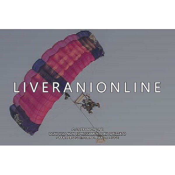 Italian Bowl XXXVI, Finale del Campionato Italiano di Footbal Americano, Giants Bolzano vs Rhinos Milano, 09/07/2016, nella foto: I PARACADUTISTI, CLAUDIO ZAMAGNI/AGENZIA ALDO LIVERANI S.A.S.