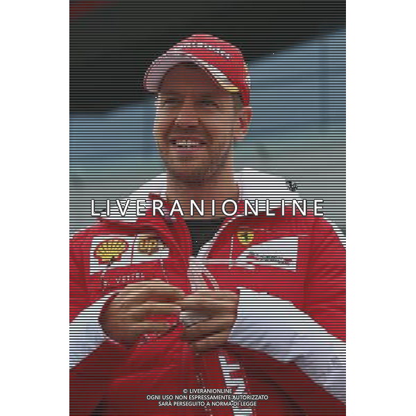 Sebastian Vettel (GER) Ferrari on the drivers parade. 10.07.2016. Formula 1 World Championship, Rd 10, British Grand Prix, Silverstone, England, Race Day. / AGENZIA ALDO LIVERANI SAS - ITALY ONLY EDITORIAL USE ONLY