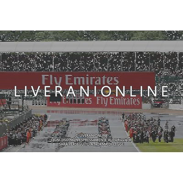 The grid before the start of the race. 10.07.2016. Formula 1 World Championship, Rd 10, British Grand Prix, Silverstone, England, Race Day. / AGENZIA ALDO LIVERANI SAS - ITALY ONLY EDITORIAL USE ONLY