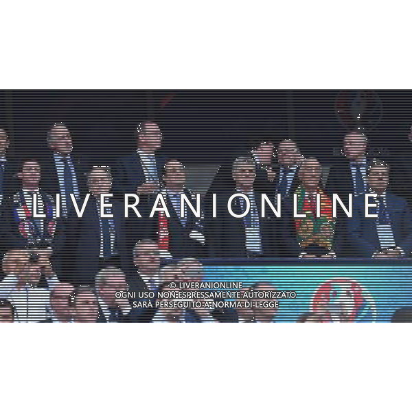 UEFA Francia EURO 2016 Final Tournament Final Parigi Saint-Denis - 10.07.2016 Portogallo-Francia Nella Foto: francois hollande e la tribuna autorita\' /Ph.Vitez-Ag. Aldo Liverani