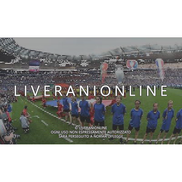 UEFA Francia EURO 2016 Final Tournament Final Parigi Saint-Denis - 10.07.2016 Portogallo-Francia Nella Foto:squadre schierate prima della partita /Ph.Vitez-Ag. Aldo Liverani