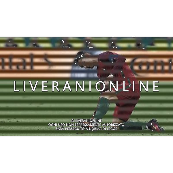 UEFA Francia EURO 2016 Final Tournament Final Parigi Saint-Denis - 10.07.2016 Portogallo-Francia Nella Foto: cristiano ronaldo resta in campo sofferente e dolorante dopo l\'infortunio /Ph.Vitez-Ag. Aldo Liverani