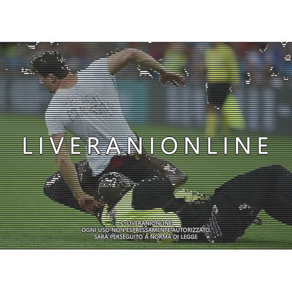 UEFA Francia EURO 2016 Final Tournament Final Parigi Saint-Denis - 10.07.2016 Portogallo-Francia Nella Foto:invasione di campo di un tifoso che viene subito fermato /Ph.Vitez-Ag. Aldo Liverani