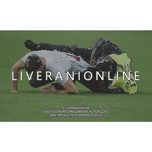 UEFA Francia EURO 2016 Final Tournament Final Parigi Saint-Denis - 10.07.2016 Portogallo-Francia Nella Foto:invasione di campo di un tifoso che viene subito fermato /Ph.Vitez-Ag. Aldo Liverani