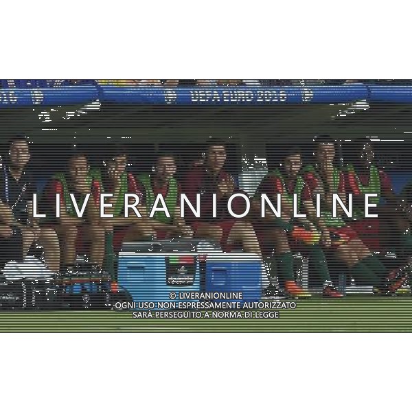 UEFA Francia EURO 2016 Final Tournament Final Parigi Saint-Denis - 10.07.2016 Portogallo-Francia Nella Foto: cristiano ronaldo incita i compagni dalla panchina /Ph.Vitez-Ag. Aldo Liverani
