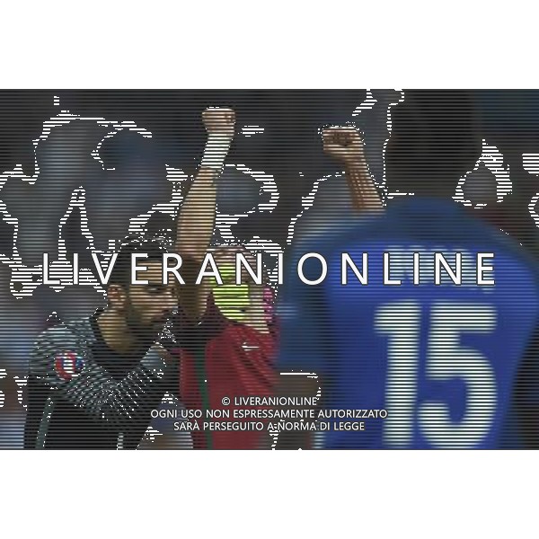 UEFA Francia EURO 2016 Final Tournament Final Parigi Saint-Denis - 10.07.2016 Portogallo-Francia Nella Foto:pepe e rui patricio esultano a fine gara /Ph.Vitez-Ag. Aldo Liverani