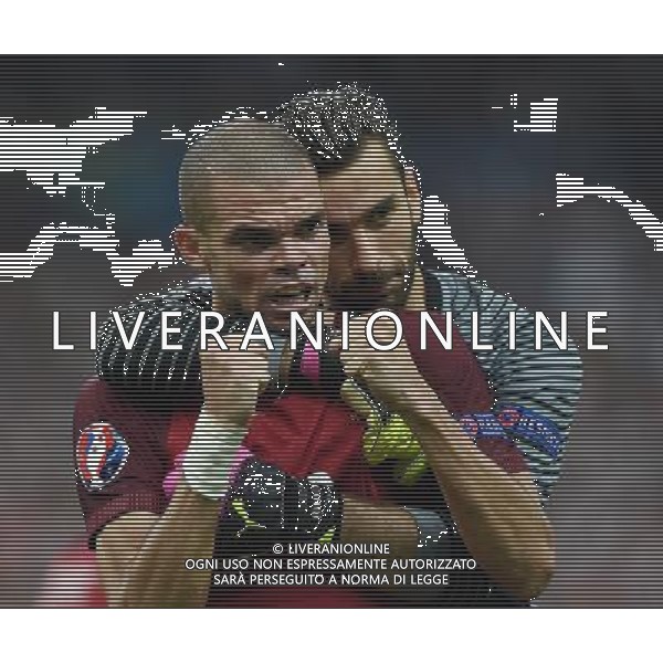 UEFA Francia EURO 2016 Final Tournament Final Parigi Saint-Denis - 10.07.2016 Portogallo-Francia Nella Foto:pepe e rui patricio esultano a fine gara /Ph.Vitez-Ag. Aldo Liverani