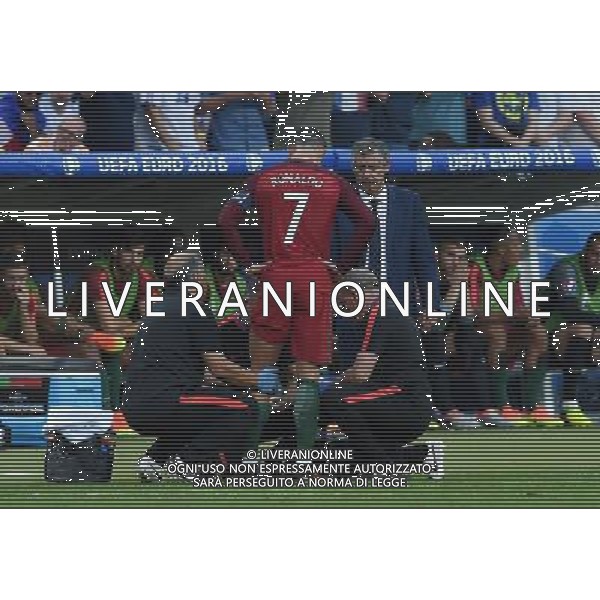 UEFA Francia EURO 2016 Final Tournament Final Parigi Saint-Denis - 10.07.2016 Portogallo-Francia Nella Foto:Ronaldo Cristiano-Santos Fernando /Ph.Vitez-Ag. Aldo Liverani