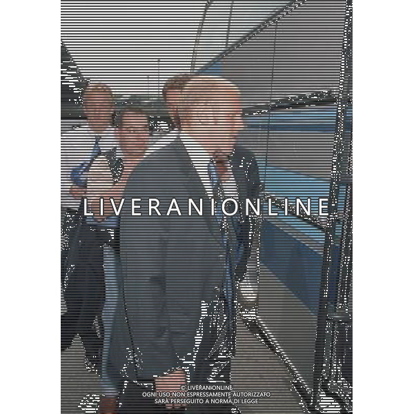 La squadra di calcio dello FC Schalke 04 al suo arrivo all\'aeroporto di Linate Milano 19/05/1997 Â© ARCHIVIO/ AGENZIA ALDO LIVERANI SAS