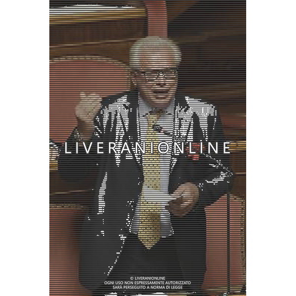 Palazzo Madama Voto finale sulla legge annuale mercato e concorrenza - Roma - 13.07.2016 - nella foto: Lucio Barani / Ph. Corradetti - AG ALDO LIVERANI SAS