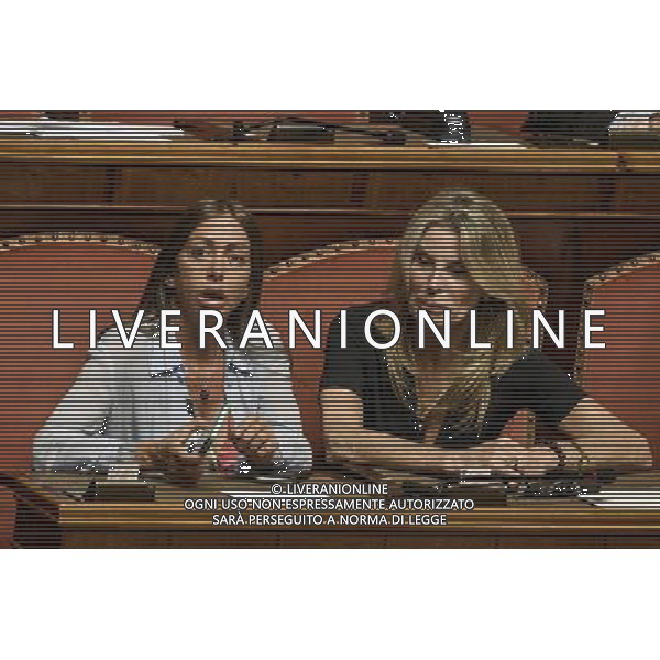 Palazzo Madama Voto finale sulla legge annuale mercato e concorrenza - Roma - 13.07.2016 - nella foto: Mariarosaria Rossi e Maria Rizzotti / Ph. Corradetti - AG ALDO LIVERANI SAS