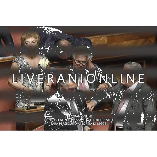 Palazzo Madama Voto finale sulla legge annuale mercato e concorrenza - Roma - 13.07.2016 - nella foto: Denis Verdini / Ph. Corradetti - AG ALDO LIVERANI SAS