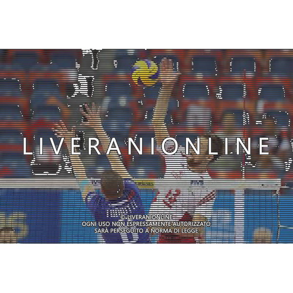 13.07.2016 KRAKOW TAURON ARENA UL. LEMA 7 ( POLAND ) SIATKOWKA MEZCZYZN ( MEN\'S VOLLEYBALL ) FINAL LIGI SWIATOWEJ 2016 - FINAL SIX ( FIVB WORLD LEAGUE FINALS KRAKOW 2016 ) MECZ POLSKA - FRANCJA ( GAME POLAND - FRANCE ) NZ (P) MICHAL KUBIAK FOTO JAKUB PIASECKI / CYFRASPORT / NEWSPIX.PL --- Newspix.pl *** Local Caption *** www.newspix.pl mail us: info@newspix.pl call us: 0048 022 23 22 222 --- Polish Picture Agency by Ringier Axel Springer Poland