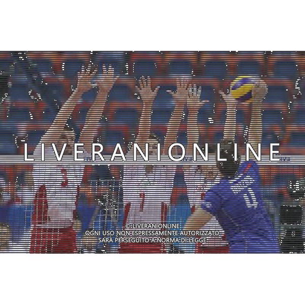 13.07.2016 KRAKOW SIATKOWKA MEZCZYZN LIGA SWIATOWA 2016 TURNIEJ FINALOWY FIVB VOLLEYBALL WORLD LEAGUE FINAL SIX 2016 MECZ POLSKA - FRANCJA ( Poland - France ) N/Z DAWID KONARSKI KAROL KLOS BLOK FOT MACIEJ GOCLON / FOTONEWS / NEWSPIX.PL --- Newspix.pl *** Local Caption *** www.newspix.pl mail us: info@newspix.pl call us: 0048 022 23 22 222 --- Polish Picture Agency by Ringier Axel Springer Poland