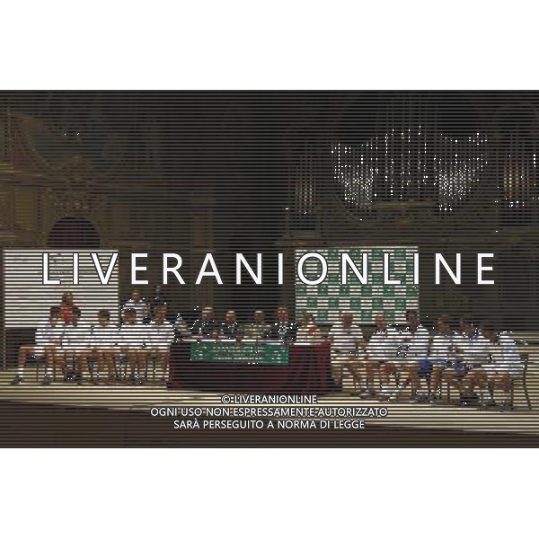 Coppa Davis, Italia vs Argentina, Quarti di finale del gruppo mondiale Davis Cup BNP Paribas, 14/07/2016, nella foto: I SORTEGGI PER I TURNI, ©Claudio Zamagni/Agenzia Aldo Liverani s.a.s.