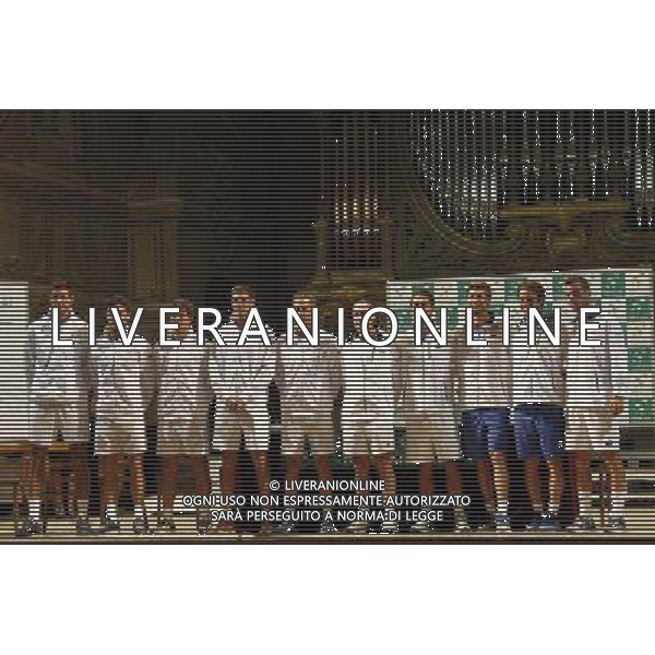 Coppa Davis, Italia vs Argentina, Quarti di finale del gruppo mondiale Davis Cup BNP Paribas, 14/07/2016, nella foto: LA NAZIONALE ITALIANA, LA NAZIONALE ARGENTINA, ©Claudio Zamagni/Agenzia Aldo Liverani s.a.s.