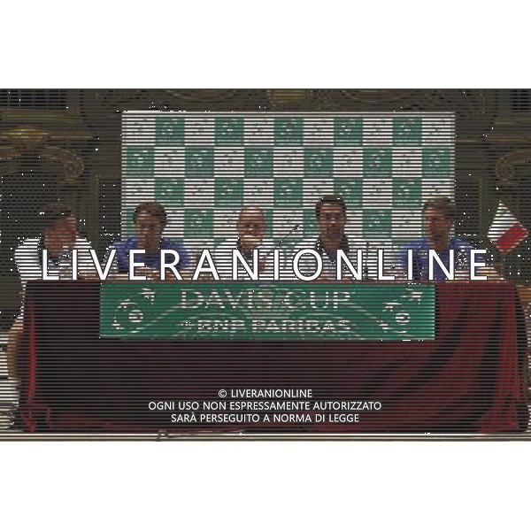 Coppa Davis, Italia vs Argentina, Quarti di finale del gruppo mondiale Davis Cup BNP Paribas, 14/07/2016, nella foto: LA NAZIONALE ITALIANA, ©Claudio Zamagni/Agenzia Aldo Liverani s.a.s.