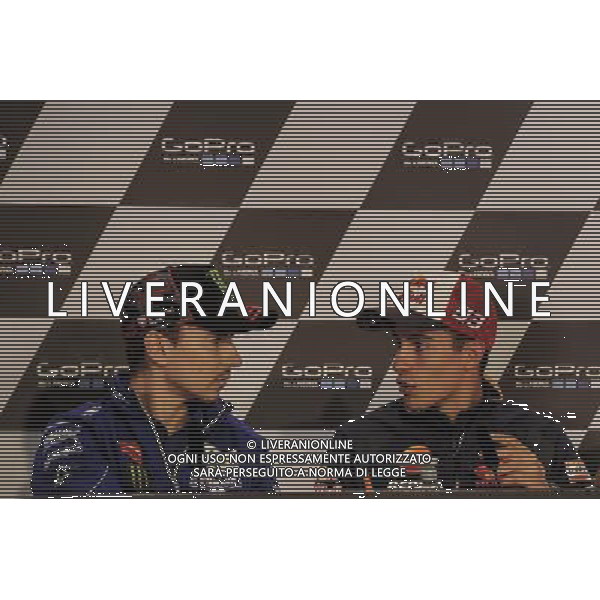 14.07.2016. Sachsenring, Germania.Jorge Lorenzo e Marc Marquez durante la conferenza stampa. - Motomondiale Gp Sachsenring, Germania Conferenza Stampa 14.07.2016. ©piazzolla/AGENZIA ALDO LIVERANI SAS 