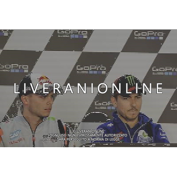 14.07.2016. Sachsenring, Germania.Scott Redding e Jorge Lorenzo durante la conferenza stampa. - Motomondiale Gp Sachsenring, Germania Conferenza Stampa 14.07.2016. ©piazzolla/AGENZIA ALDO LIVERANI SAS 