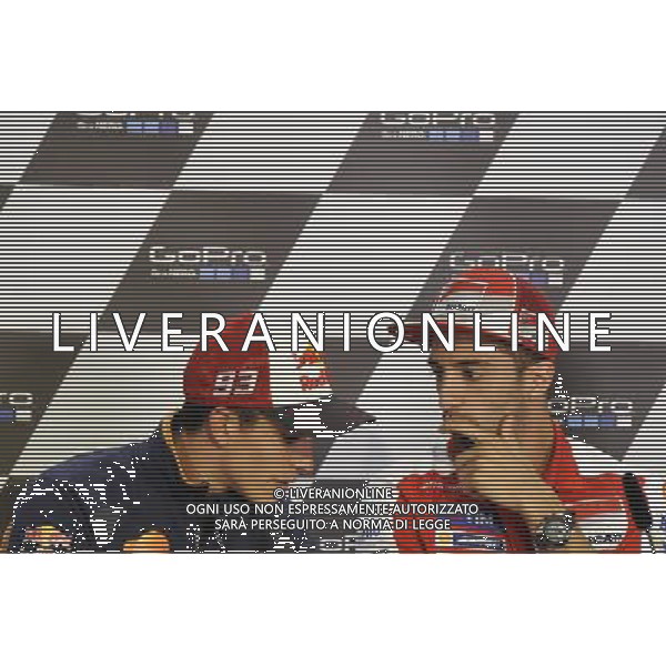 14.07.2016. Sachsenring, Germania. Marc Marquez e Andrea Iannone durante la conferenza stampa. - Motomondiale Gp Sachsenring, Germania Conferenza Stampa 14.07.2016. ©piazzolla/AGENZIA ALDO LIVERANI SAS 