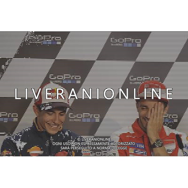 14.07.2016. Sachsenring, Germania. Marc Marquez e Andrea Iannone durante la conferenza stampa. - Motomondiale Gp Sachsenring, Germania Conferenza Stampa 14.07.2016. ©piazzolla/AGENZIA ALDO LIVERANI SAS 