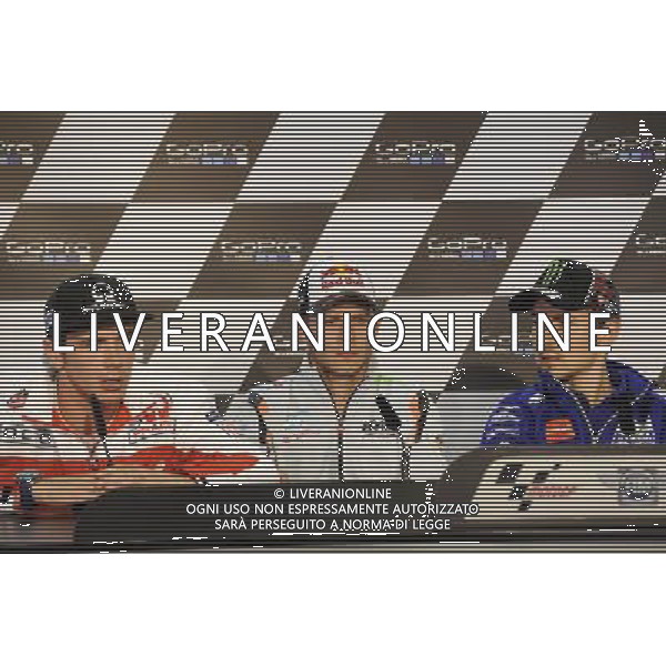 14.07.2016. Sachsenring, Germania.Scott Redding, Stefan bradl e Jorge Lorenzo durante la conferenza stampa. - Motomondiale Gp Sachsenring, Germania Conferenza Stampa 14.07.2016. ©piazzolla/AGENZIA ALDO LIVERANI SAS 