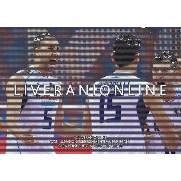 2016.07.14 Krakow Siatkowka mezczyzn Liga Swiatowa 2016 Finaly Wlochy - USA N/z Osmany Juantorena (ITA) Simone Buti (ITA) Foto Lukasz Laskowski / PressFocus 2016.07.14 Krakow FIVB Volleyball World League Finals Italy vs USA Osmany Juantorena (ITA) Simone Buti (ITA) Credit: Lukasz Laskowski / PressFocus / NEWSPIX.PL AG ALDO LIVERANI SAS ONLY ITALY