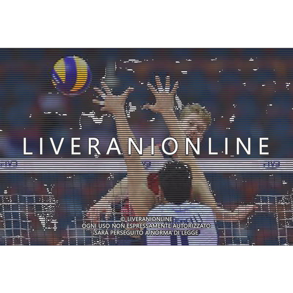 2016.07.14 Krakow Siatkowka mezczyzn Liga Swiatowa 2016 Finaly Wlochy - USA N/z Maxwell Holt (USA) Foto Lukasz Laskowski / PressFocus 2016.07.14 Krakow FIVB Volleyball World League Finals Italy vs USA Maxwell Holt (USA) Credit: Lukasz Laskowski / PressFocus / NEWSPIX.PL AG ALDO LIVERANI SAS ONLY ITALY