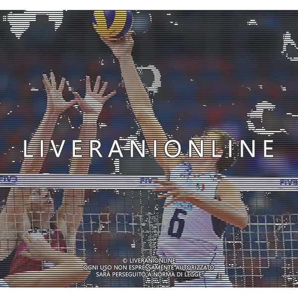 2016.07.14 Krakow Siatkowka mezczyzn Liga Swiatowa 2016 Finaly Wlochy - USA N/z Simone Giannelli (ITA) Foto Lukasz Laskowski / PressFocus 2016.07.14 Krakow FIVB Volleyball World League Finals Italy vs USA Simone Giannelli (ITA) Credit: Lukasz Laskowski / PressFocus / NEWSPIX.PL AG ALDO LIVERANI SAS ONLY ITALY