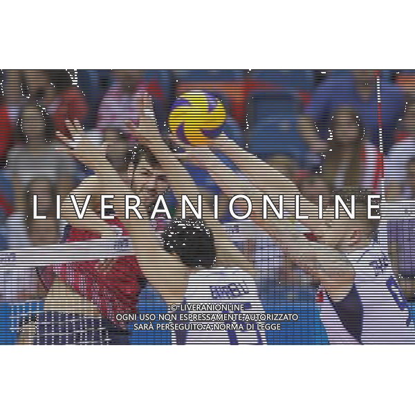 14.07.2016 KRAKOW SIATKOWKA MEZCZYZN LIGA SWIATOWA 2016 TURNIEJ FINALOWY FIVB VOLLEYBALL WORLD LEAGUE FINAL SIX 2016 MECZ USA - WLOCHY ( USA - Italy ) N/Z AARON RUSSELL FOT MACIEJ GOCLON / FOTONEWS / NEWSPIX.PL --- Newspix.pl AG ALDO LIVERANI SAS ONLY ITALY