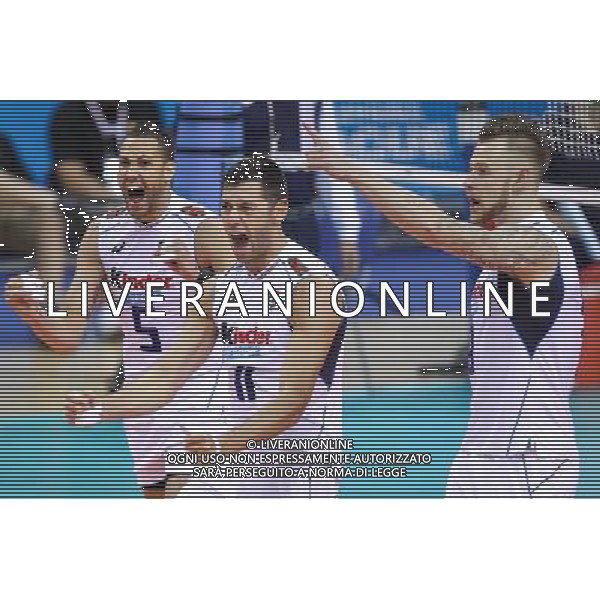 14.07.2016 KRAKOW SIATKOWKA MEZCZYZN LIGA SWIATOWA 2016 TURNIEJ FINALOWY FIVB VOLLEYBALL WORLD LEAGUE FINAL SIX 2016 MECZ USA - WLOCHY ( USA - Italy ) N/Z SIMONE BUTI OSMANY JUANTORENA IVAN ZAYTSEV RADOSC EMOCJE FOT MACIEJ GOCLON / FOTONEWS / NEWSPIX.PL --- Newspix.pl AG ALDO LIVERANI SAS ONLY ITALY