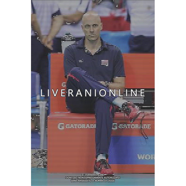 14.07.2016 KRAKOW SIATKOWKA MEZCZYZN LIGA SWIATOWA 2016 TURNIEJ FINALOWY FIVB VOLLEYBALL WORLD LEAGUE FINAL SIX 2016 MECZ USA - WLOCHY ( USA - Italy ) N/Z JOHN SPERAW - I TRENER ( HEAD COACH ) SYLWETKA FOT MACIEJ GOCLON / FOTONEWS / NEWSPIX.PL --- Newspix.pl AG ALDO LIVERANI SAS ONLY ITALY