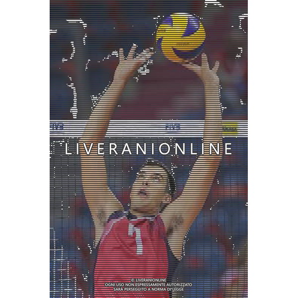 14.07.2016 KRAKOW SIATKOWKA MEZCZYZN LIGA SWIATOWA 2016 TURNIEJ FINALOWY FIVB VOLLEYBALL WORLD LEAGUE FINAL SIX 2016 MECZ USA - WLOCHY ( USA - Italy ) N/Z KAWIKA SHOJI SYLWETKA FOT MACIEJ GOCLON / FOTONEWS / NEWSPIX.PL --- Newspix.pl AG ALDO LIVERANI SAS ONLY ITALY